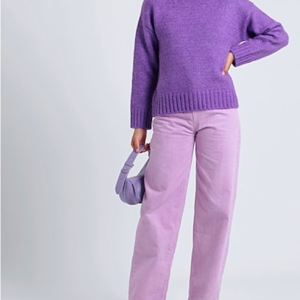 Topshop purple knitted sweater Sz L